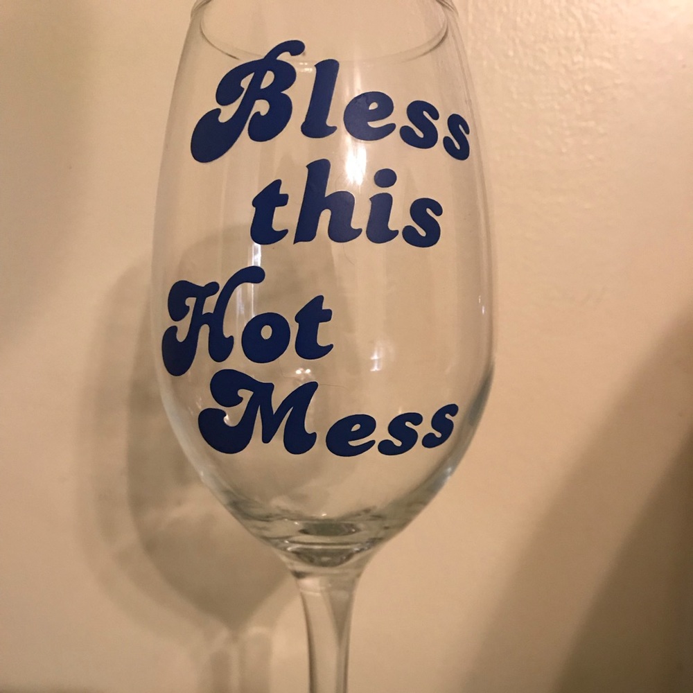 Customer wine glasses